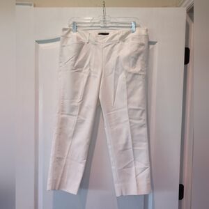 White House Black Market Slim Ankle White Pants Size 12